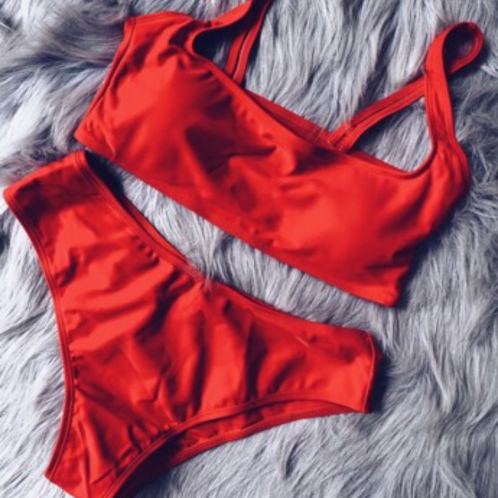SHEIN red bikini